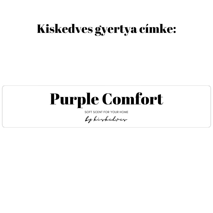 Purple Comfort - fémtégelyben
