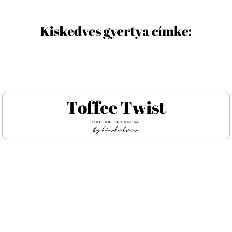 Toffee Twist - fémtégelyben