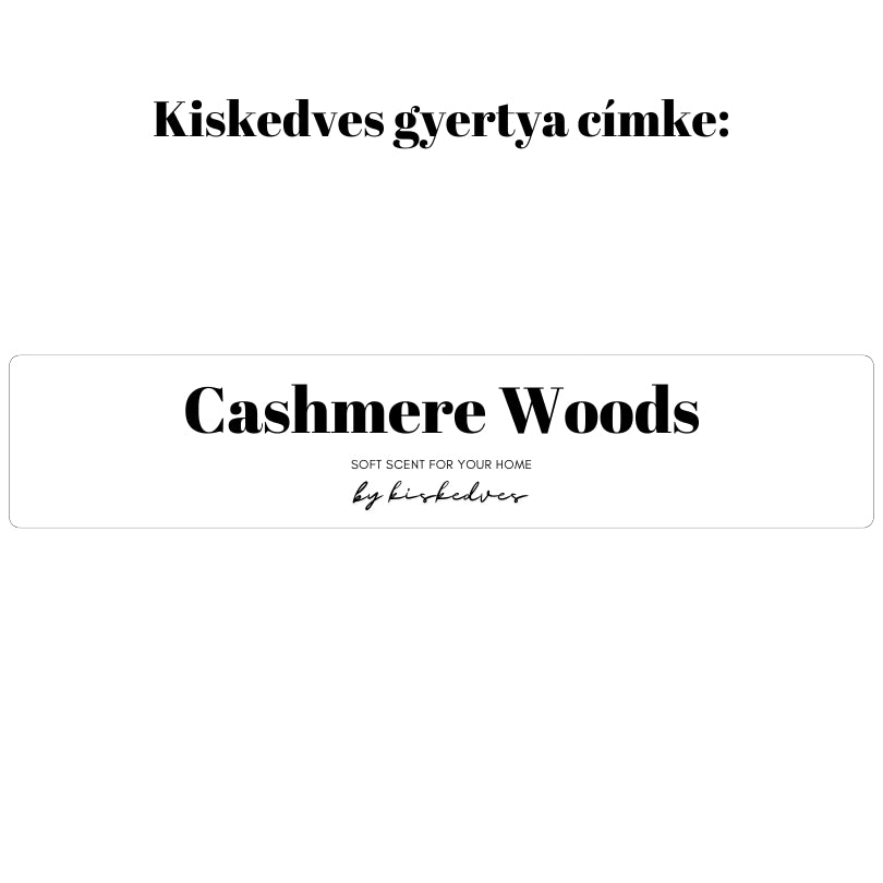Cashmere Woods - fémtégelyben
