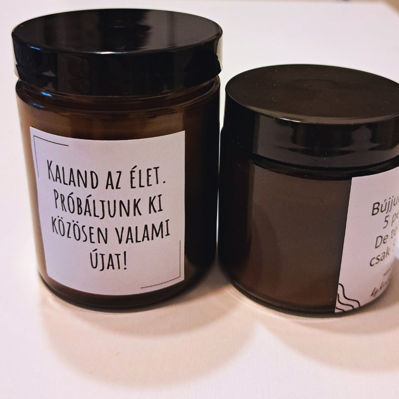 Személyre szabható Illatos Harmónia Duó - Kiskedves gyertyacsomag