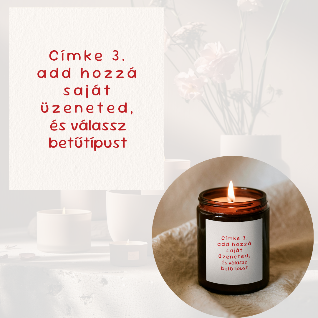Személyre szabható gyertya barna tégelyben (közepes)