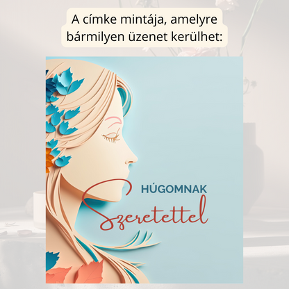 Nőnapi személyre szabható gyertya barna tégelyben (02)