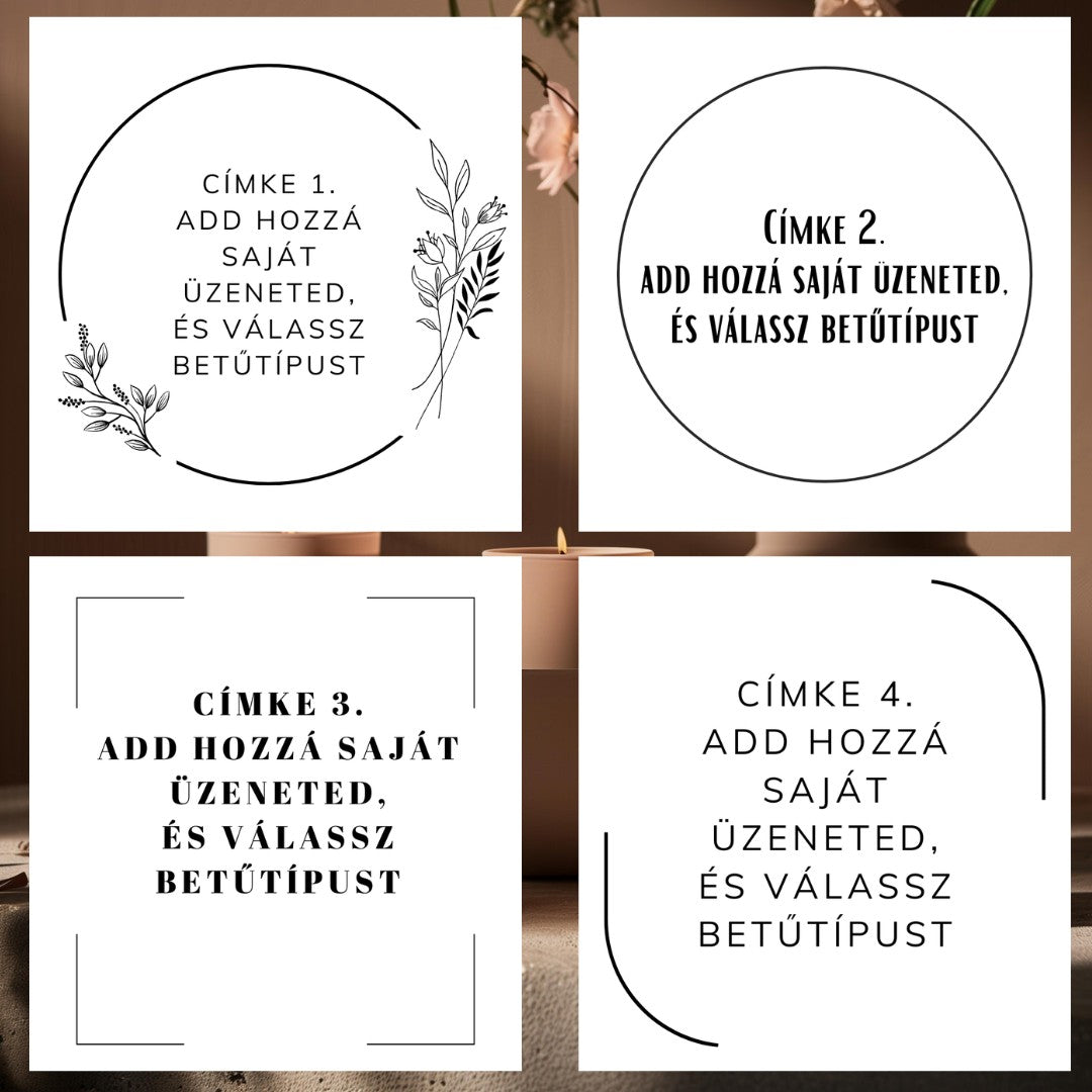 Pálcás illatdiffúzor - személyre szabható
