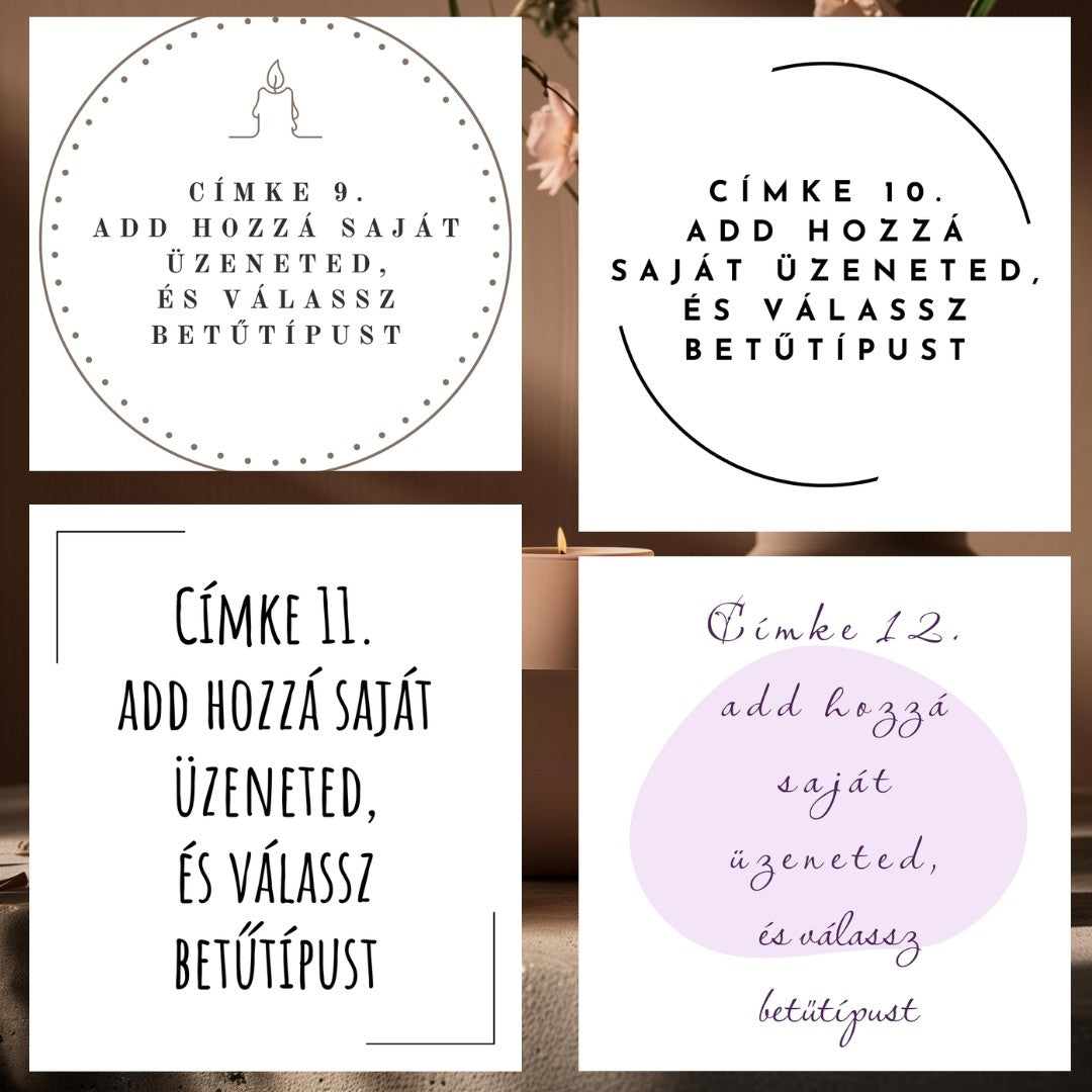 Pálcás illatdiffúzor - személyre szabható
