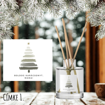 Karácsonyi pálcás illatdiffúzor - személyre szabható