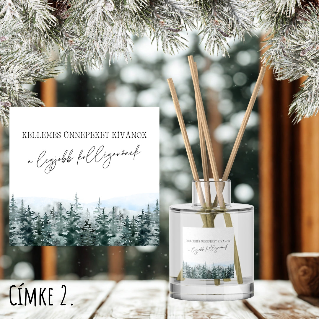 Karácsonyi pálcás illatdiffúzor - személyre szabható