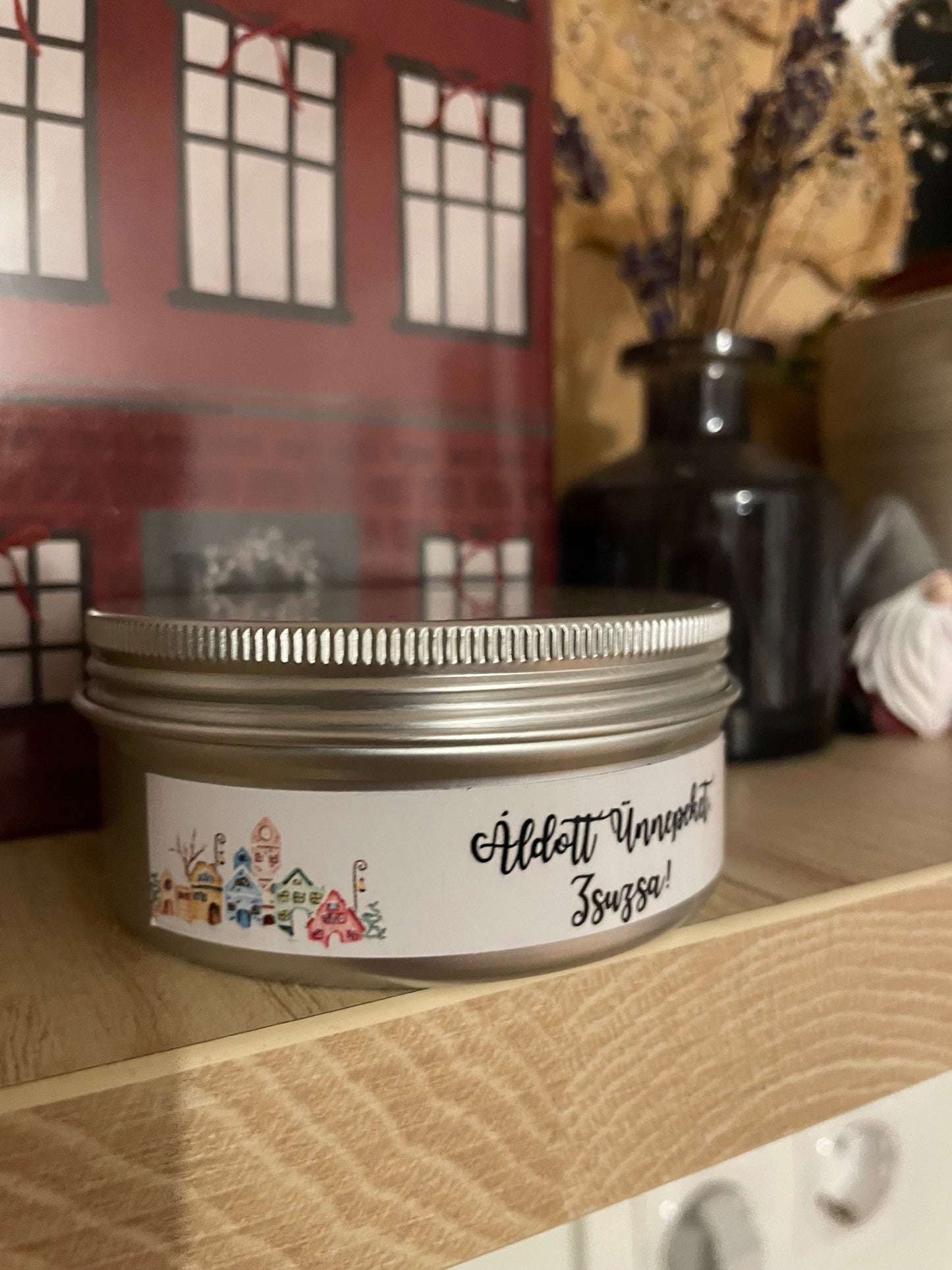 Fémtégelyes személyre szabható gyertya