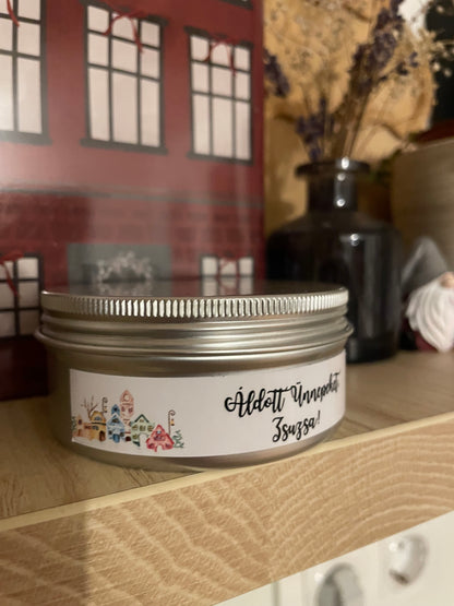 Fémtégelyes személyre szabható gyertya