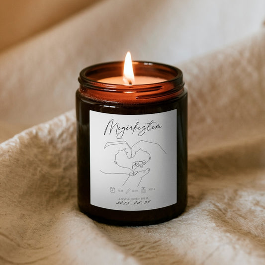 Babaköszöntő gyertya - Személyre szabható