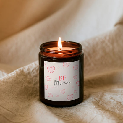 Be mine - gyertya barna tégelyben