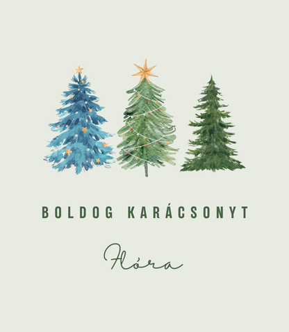 Boldog karácsonyt - személyre szabható gyertya (05)