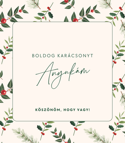 Boldog karácsonyt - személyre szabható gyertya (06)