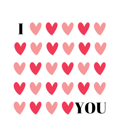 I ❤️ YOU - gyertya barna tégelyben