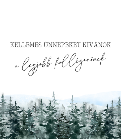 Kellemes ünnepeket - személyre szabható gyertya