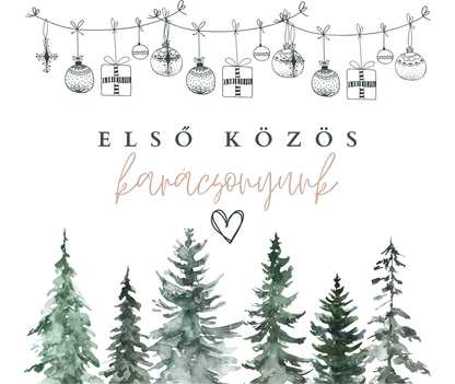Első közös karácsonyunk - Kiskedves gyertya