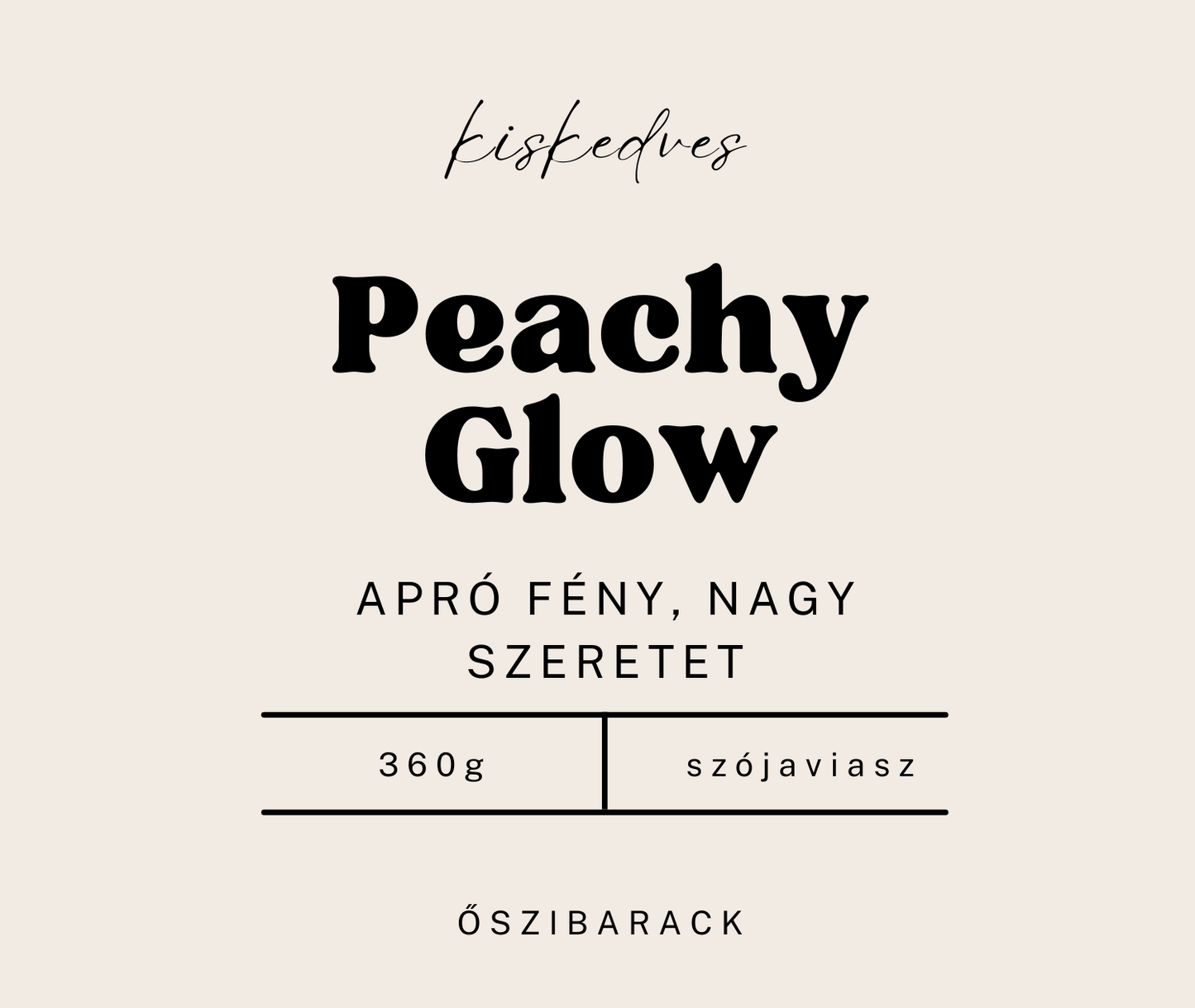 Peachy Glow - üvegtégelyben