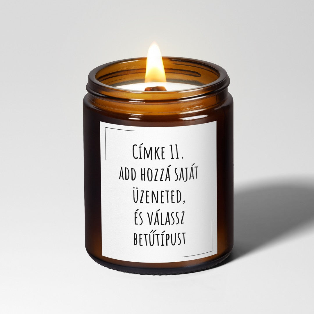 Nagy, fakanócos személyre szabható gyertya