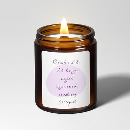 Nagy, fakanócos személyre szabható gyertya