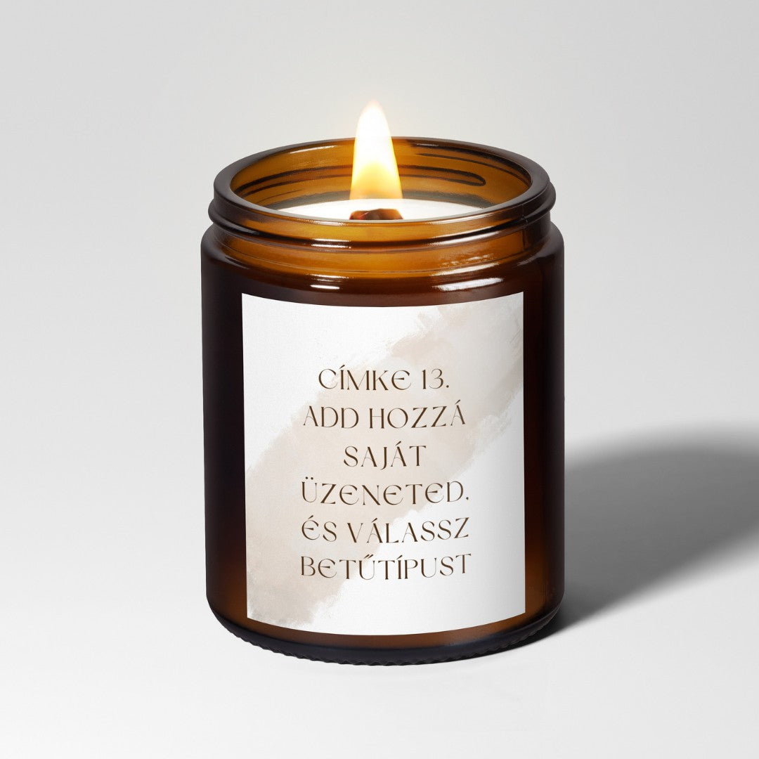 Nagy, fakanócos személyre szabható gyertya