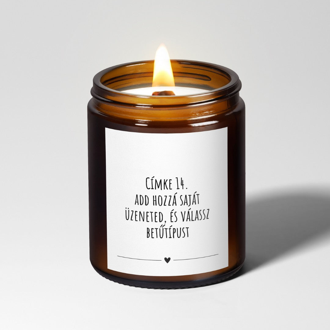 Nagy, fakanócos személyre szabható gyertya